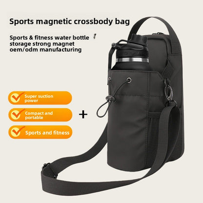 Magnetic snap shoulder bag