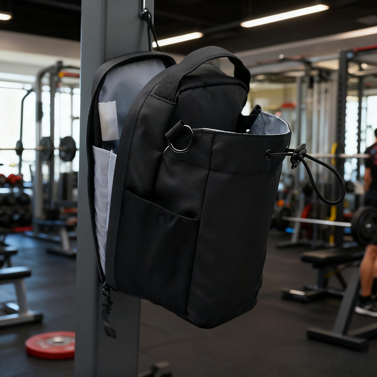 Magnetic snap shoulder bag