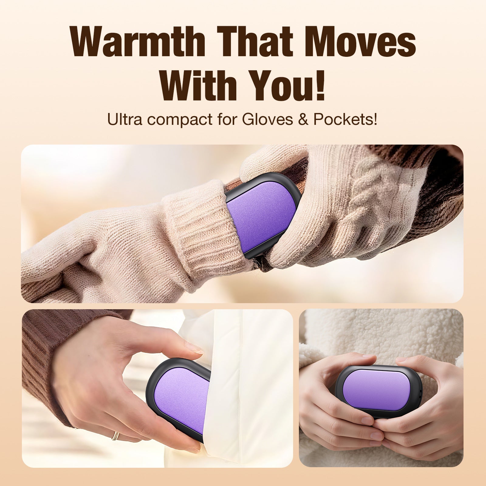 Magnetic Split USB Hand Warmer with Power Bank Function