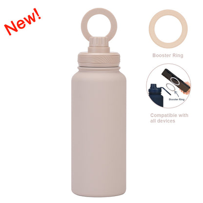 Magnetic Stainless Steel Thermos Cup with Phone Holder