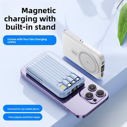 Magnetic Stand Wireless Fast Charging Power Bank
