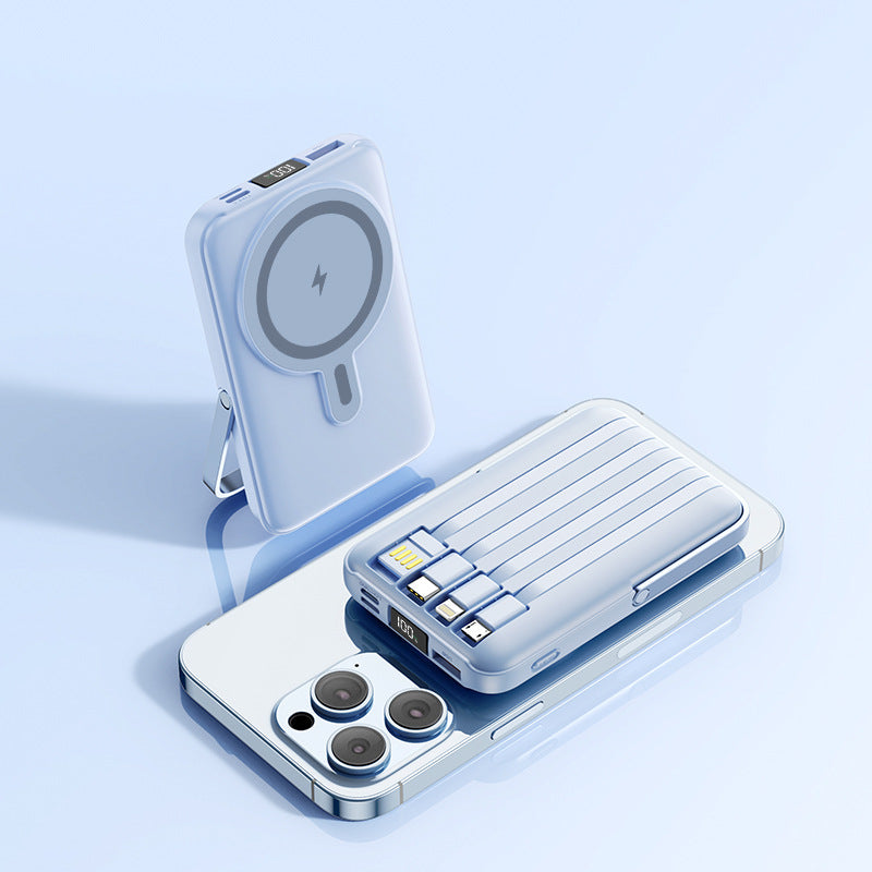 Magnetic Stand Wireless Fast Charging Power Bank