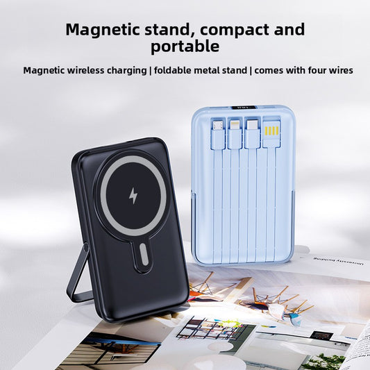 Magnetic Stand Wireless Fast Charging Power Bank