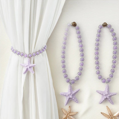 Magnetic Starfish Curtain Straps Macaron Color Acrylic Curtain Tiebacks