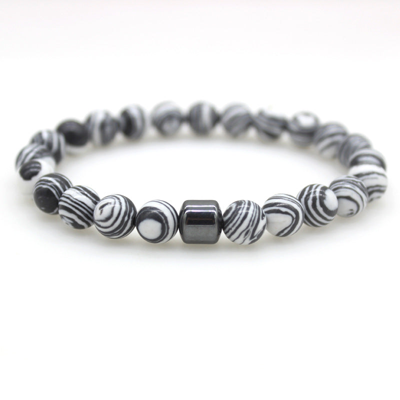 Magnetic Stone Bead Bracelet