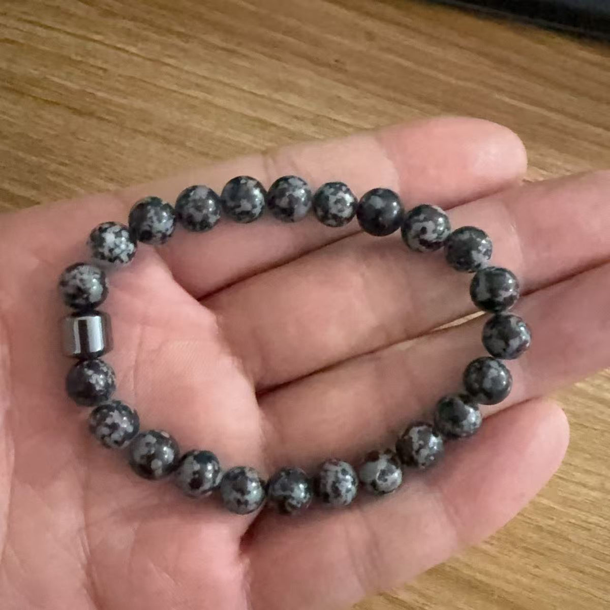 Magnetic Stone Bead Bracelet