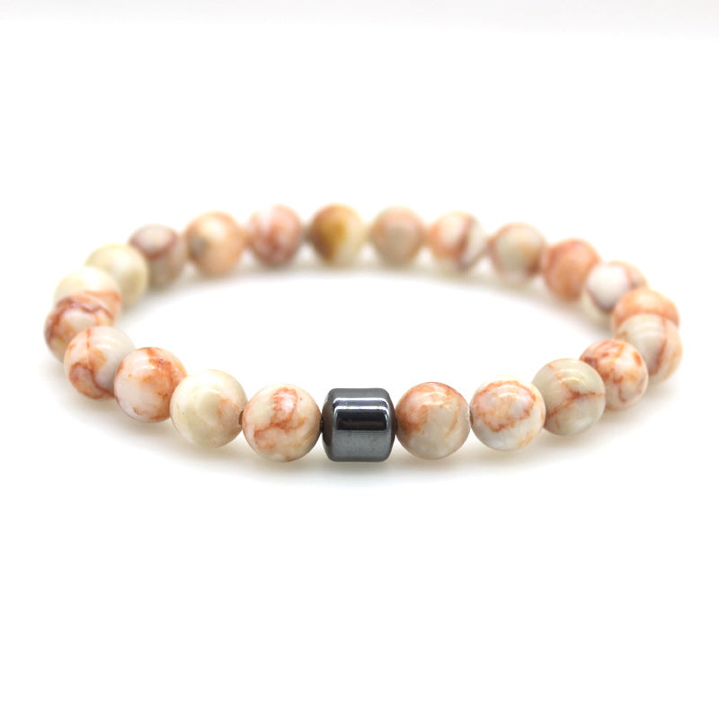 Magnetic Stone Bead Bracelet