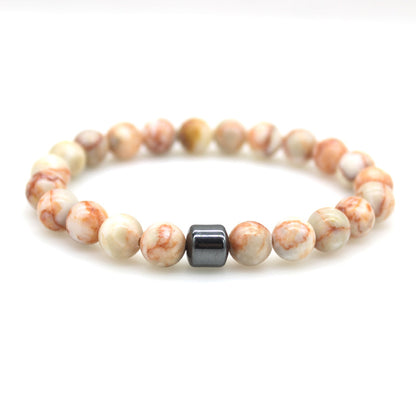 Magnetic Stone Bead Bracelet