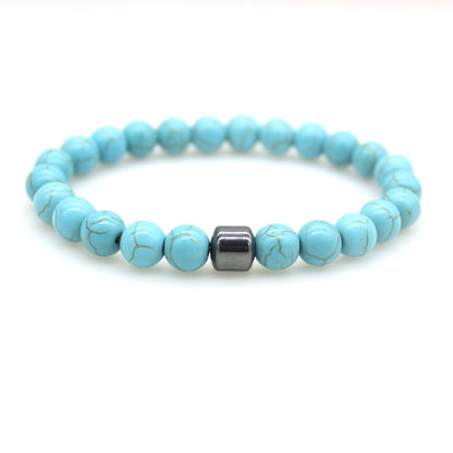 Magnetic Stone Bead Bracelet