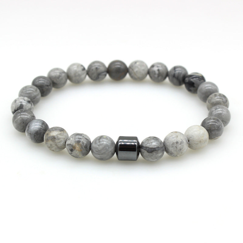 Magnetic Stone Bead Bracelet