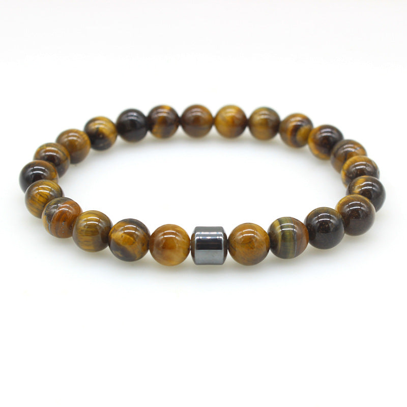 Magnetic Stone Bead Bracelet