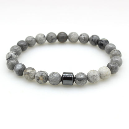 Magnetic Stone Bead Bracelet