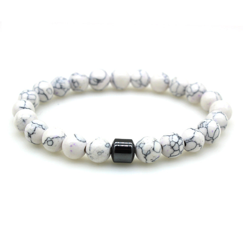 Magnetic Stone Bead Bracelet