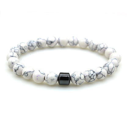 Magnetic Stone Bead Bracelet