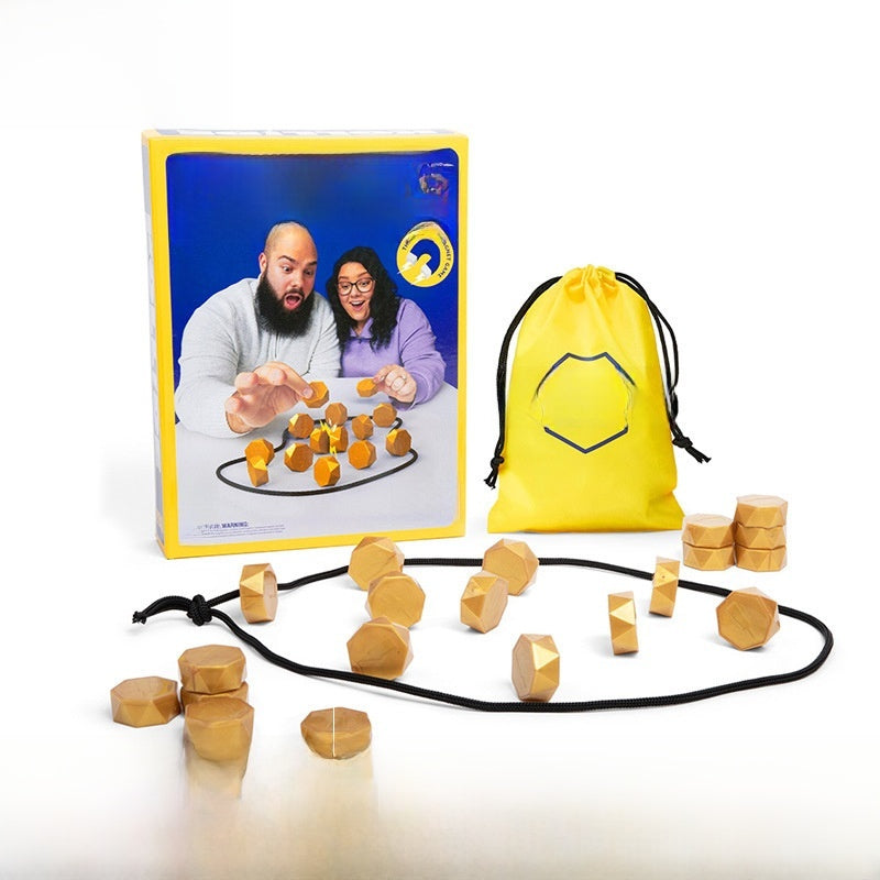 Magnetic Strategy Chess Game with Golden Pieces