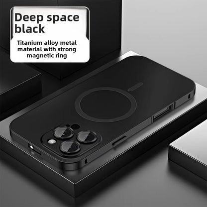 Magnetic suction mobile phone protective cover
