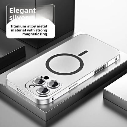 Magnetic suction mobile phone protective cover