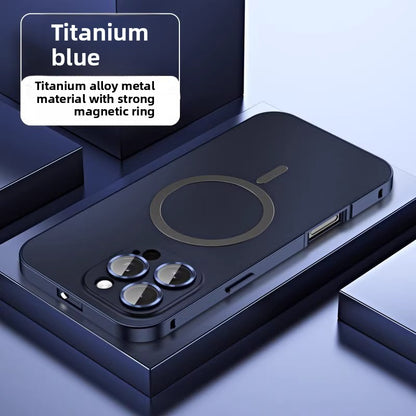 Magnetic suction mobile phone protective cover