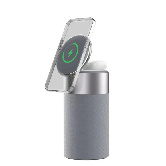 Magnetic suction wireless audio charging mobile phone headset magnetic suction wireless charging household mini portable desk decoration speaker