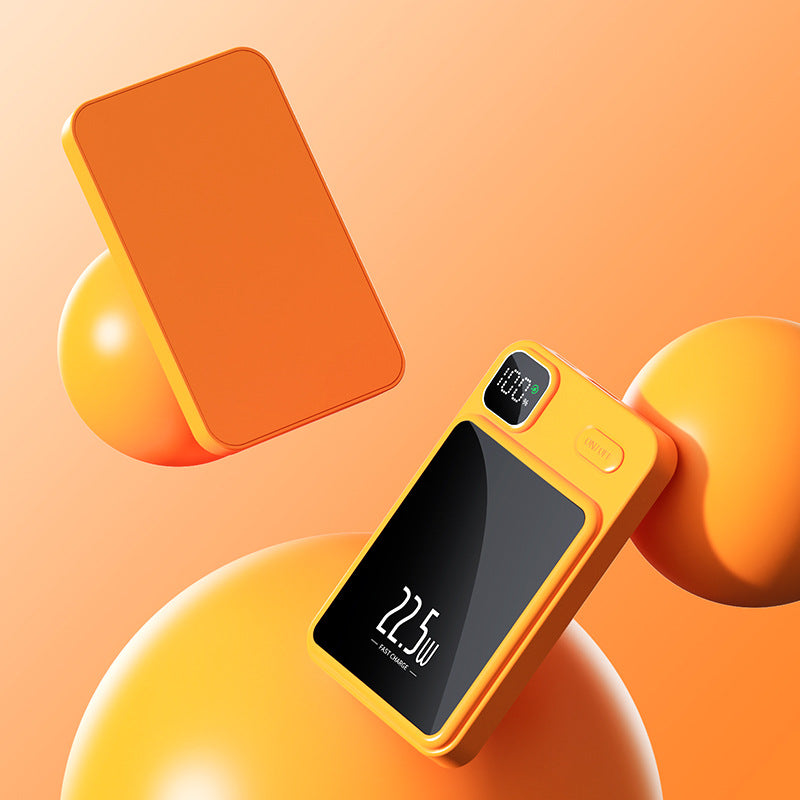 Magnetic suction wireless charging treasure