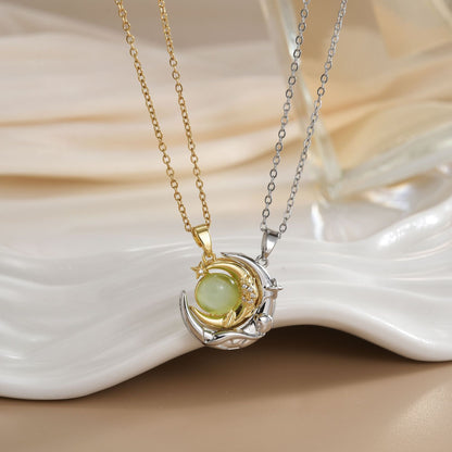 Magnetic Sun Moon Necklace