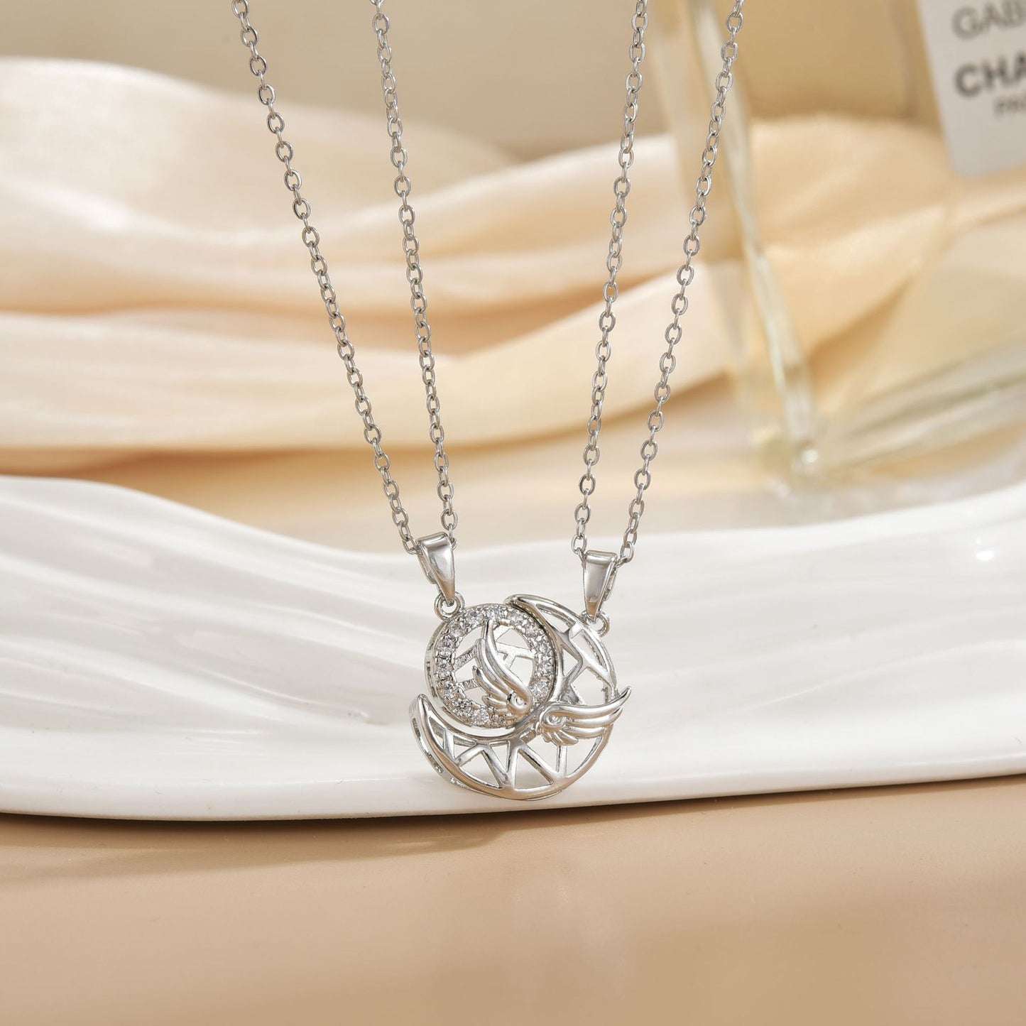 Magnetic Sun Moon Necklace