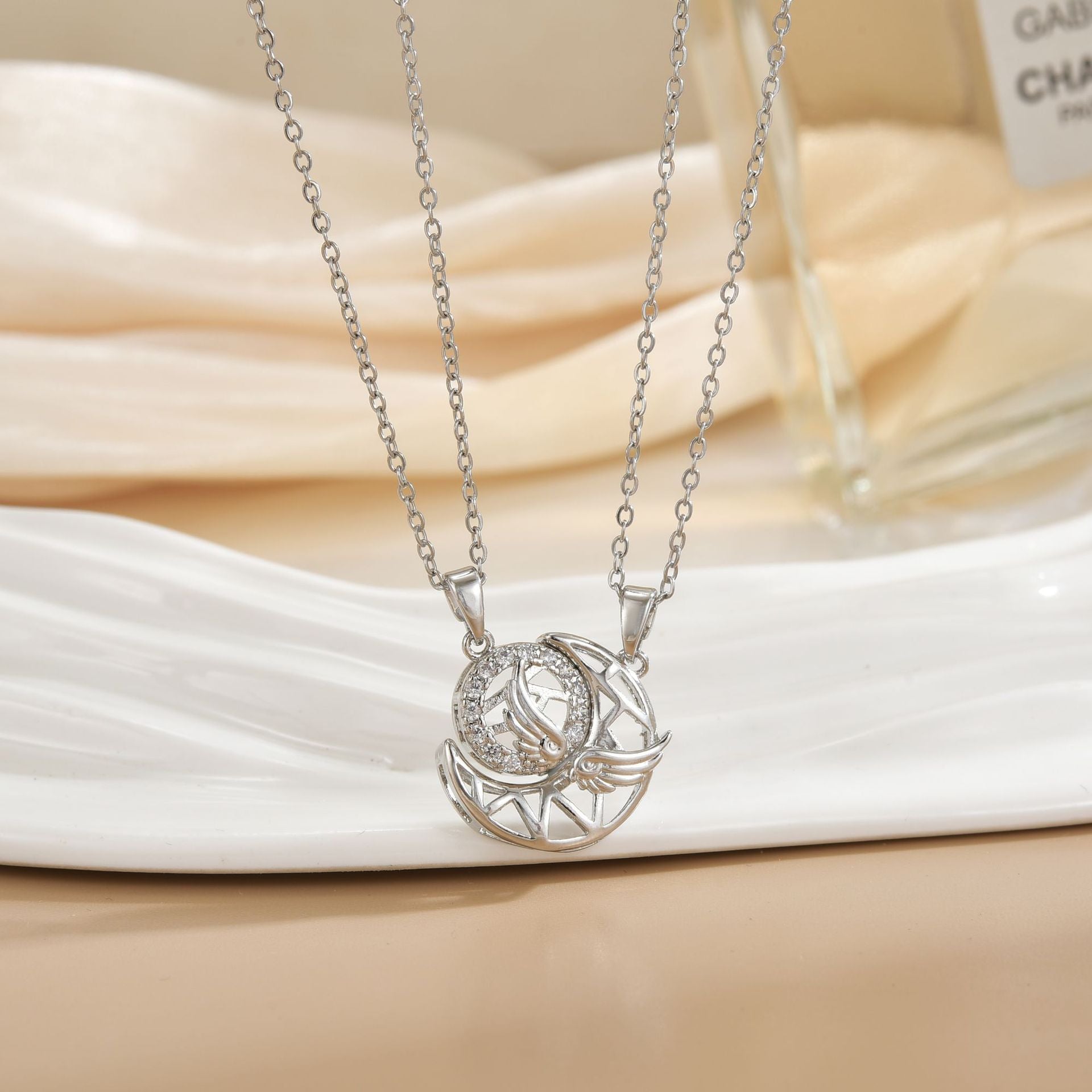 Magnetic Sun Moon Necklace