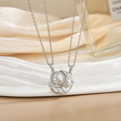 Magnetic Sun Moon Necklace