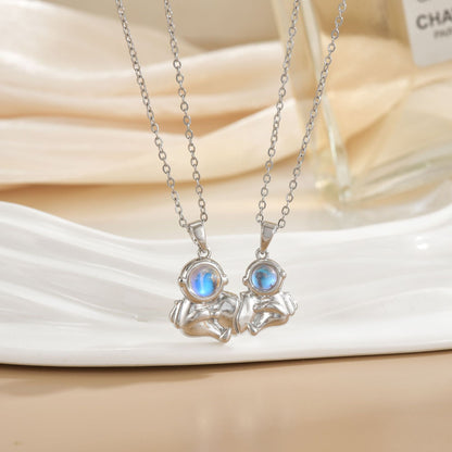 Magnetic Sun Moon Necklace