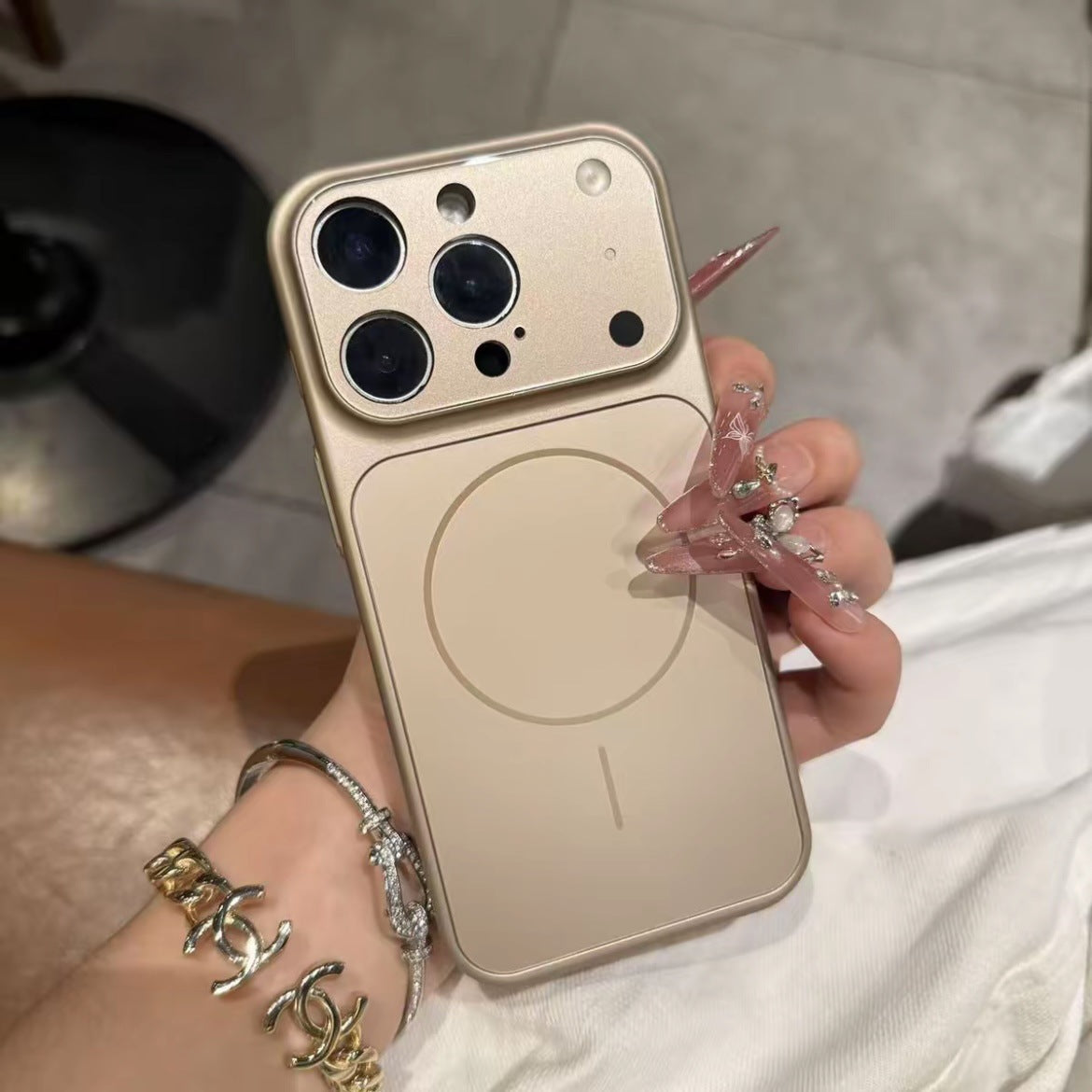 Magnetic Tempered Glass Phone Case