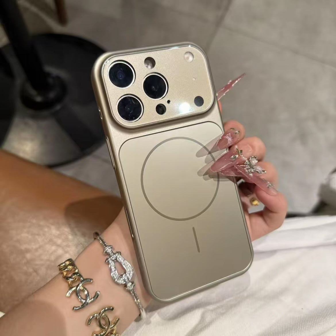 Magnetic Tempered Glass Phone Case