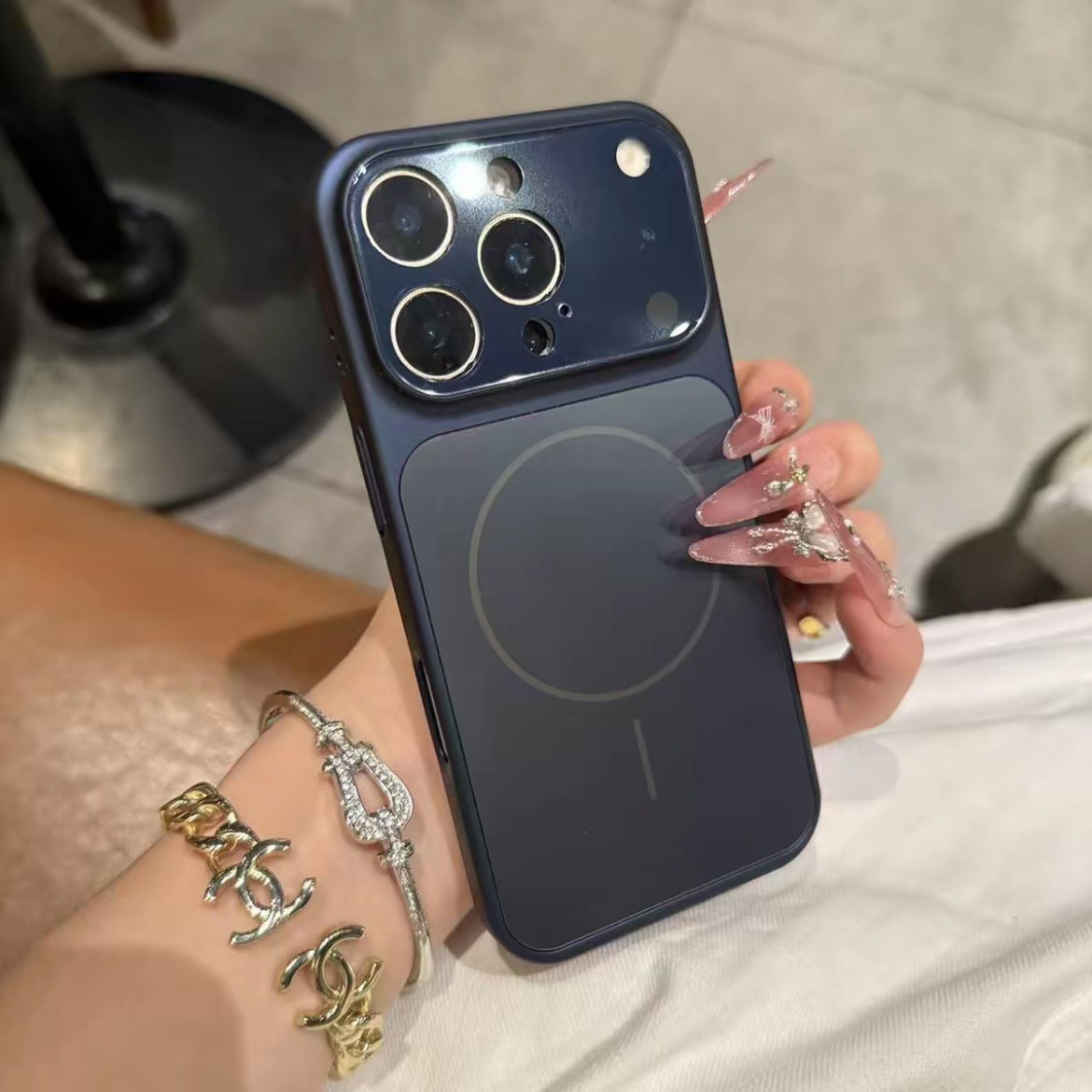 Magnetic Tempered Glass Phone Case