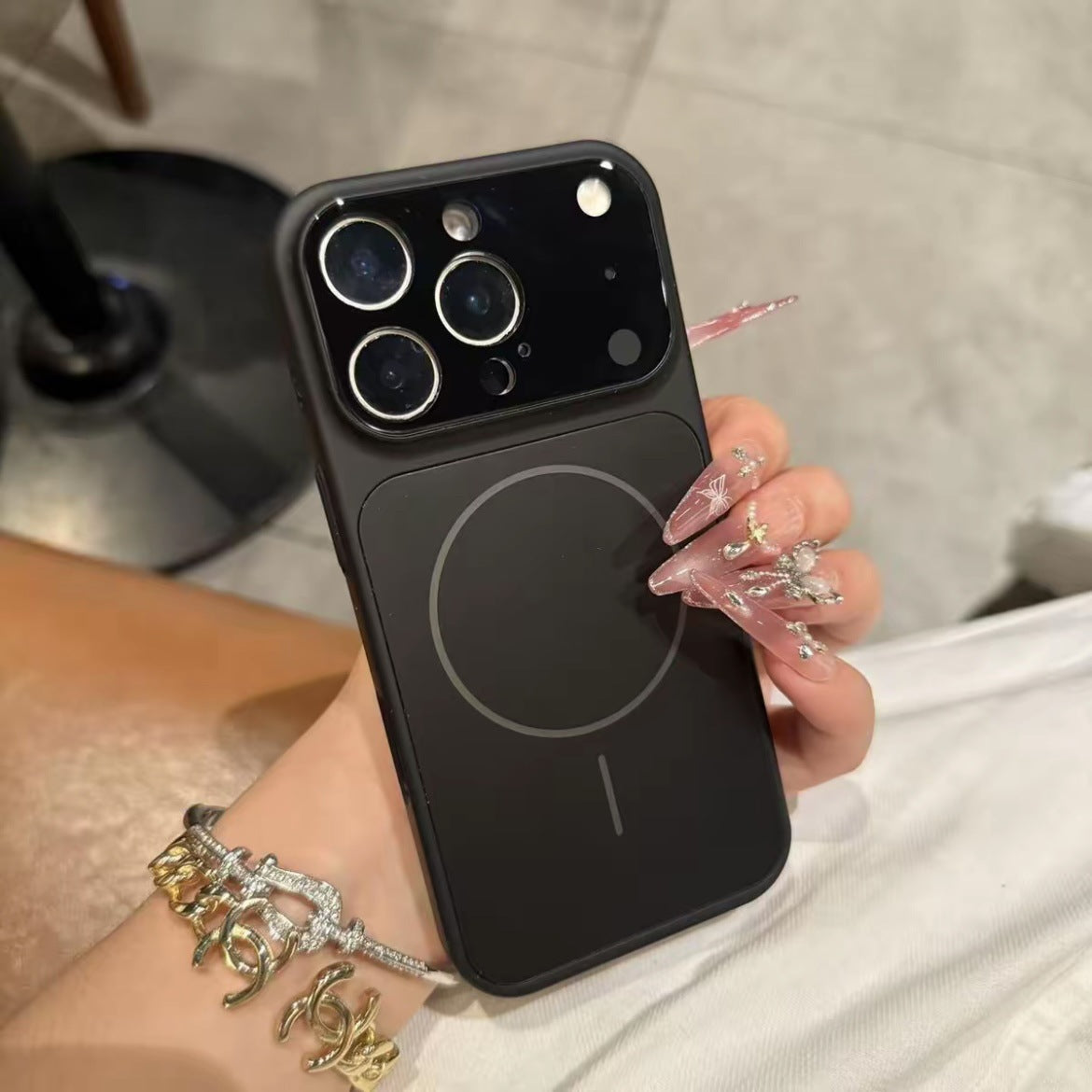 Magnetic Tempered Glass Phone Case
