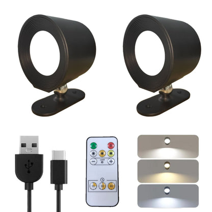 Magnetic three-level dimmable charging wall lamp