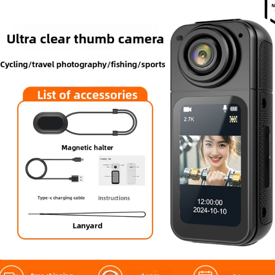 Magnetic thumb camera