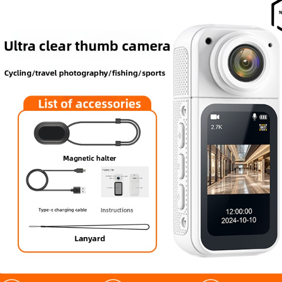 Magnetic thumb camera