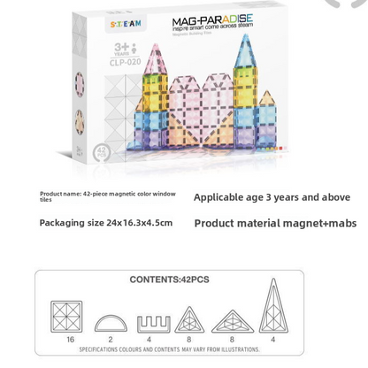 Magnetic Tiles Educational Building Toys for Kids