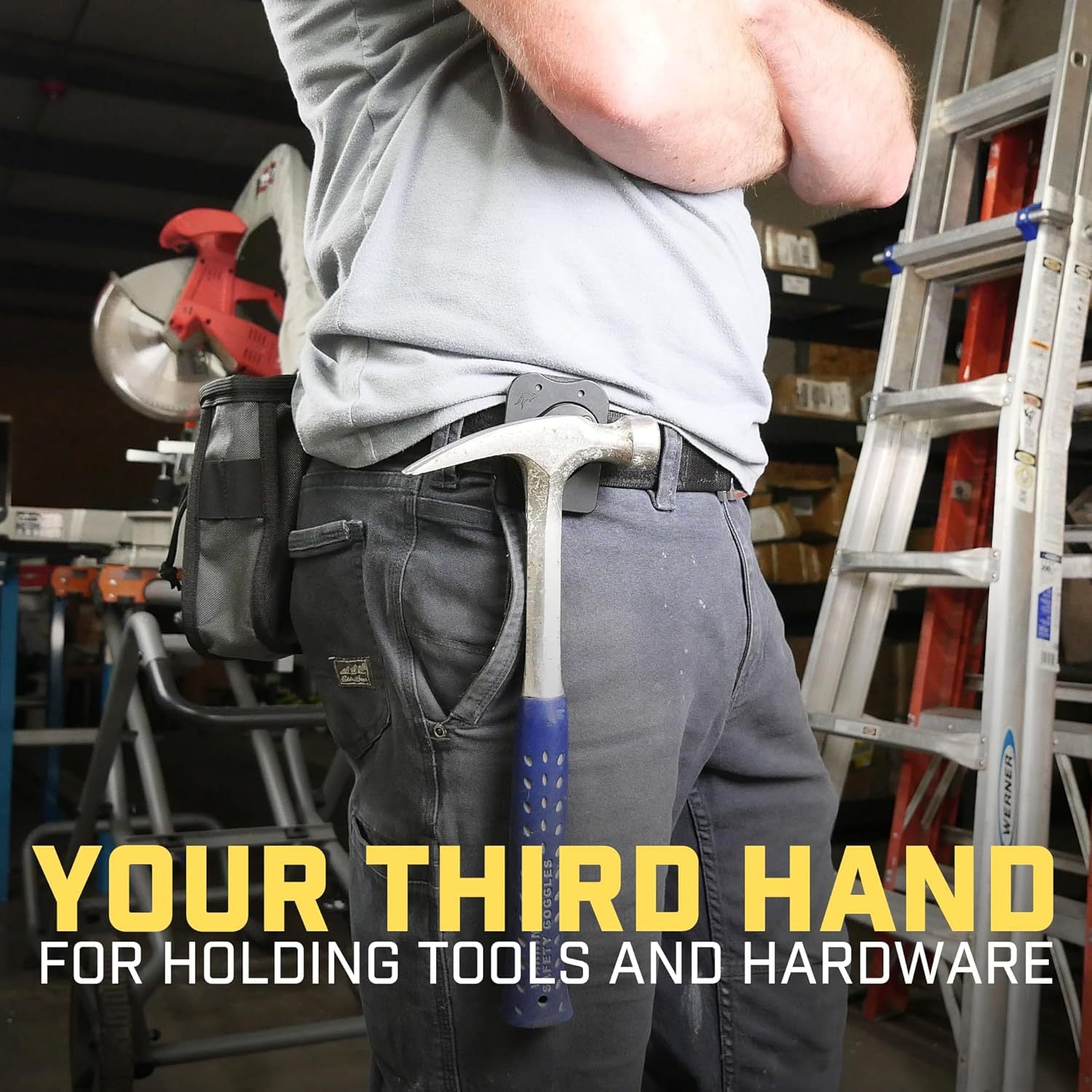Magnetic Tool Holder with Belt Clip