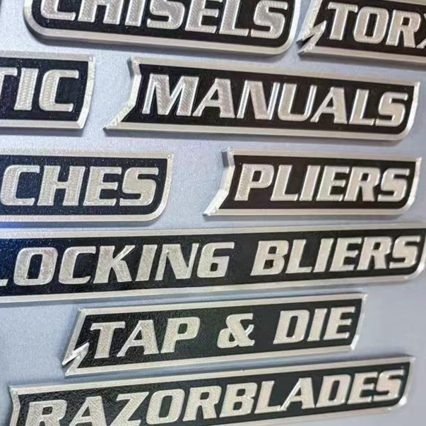 Magnetic Toolbox Labels for Organization