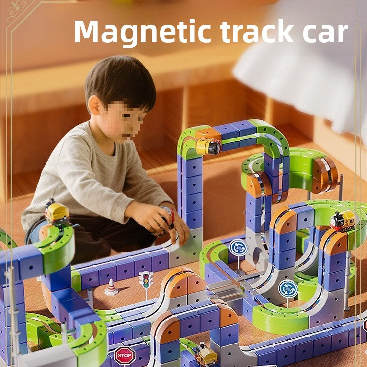 Magnetic track toy
