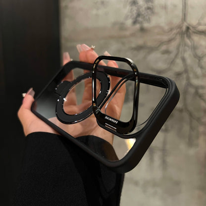 Magnetic Transparent Dual Bracket Anti-Fall Phone Case