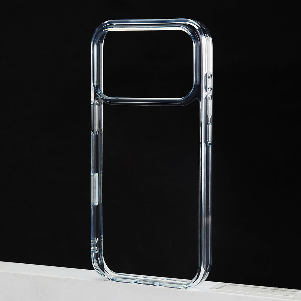 Magnetic Transparent Phone Case with AI Camera Button