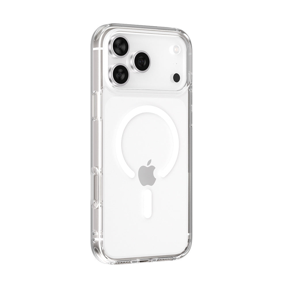 Magnetic Transparent Phone Case with AI Camera Button