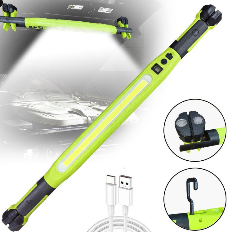 Magnetic USB Rechargeable COB Work Light with Hook