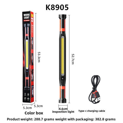 Magnetic USB Rechargeable COB Work Light with Hook