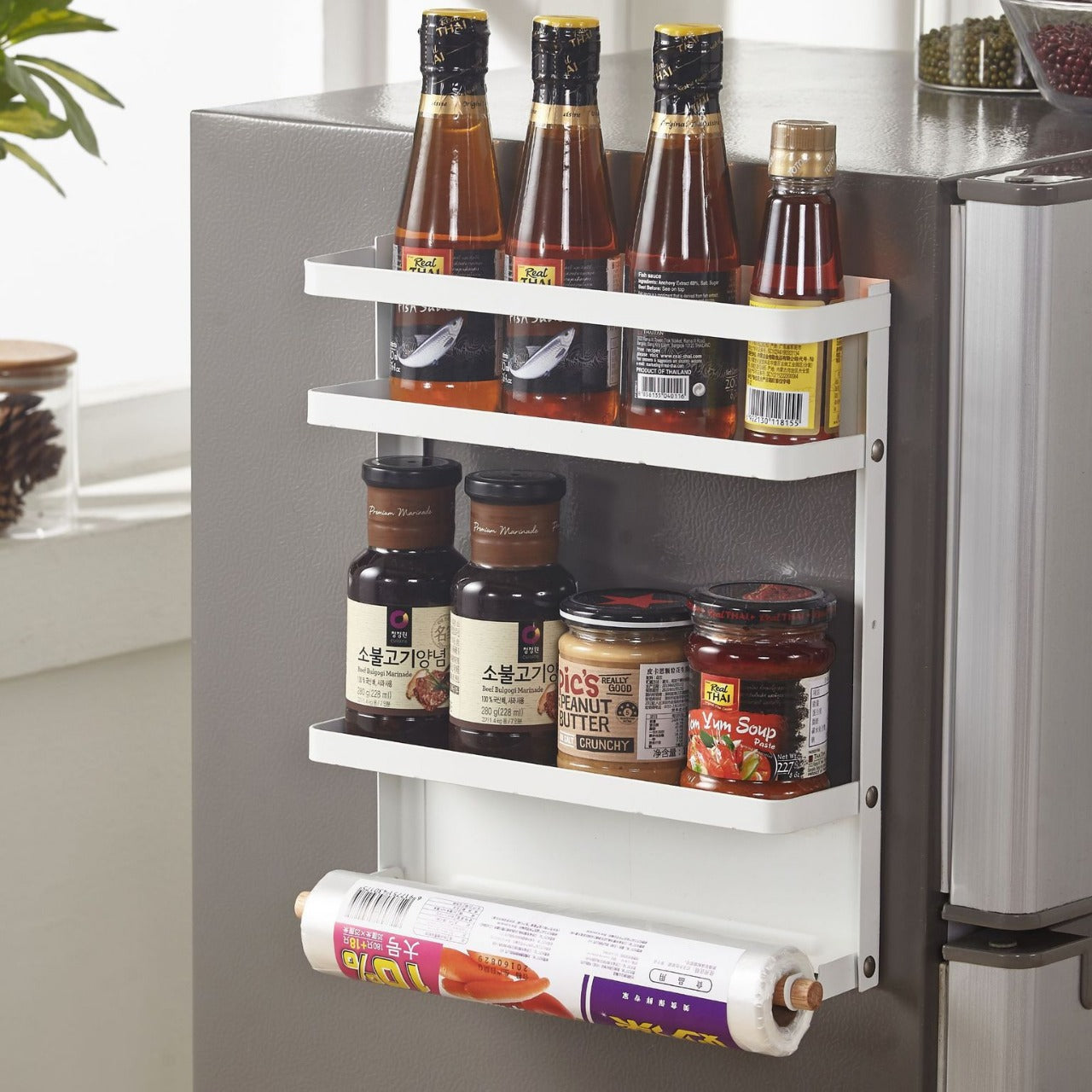 magnetic wall hanging display rack