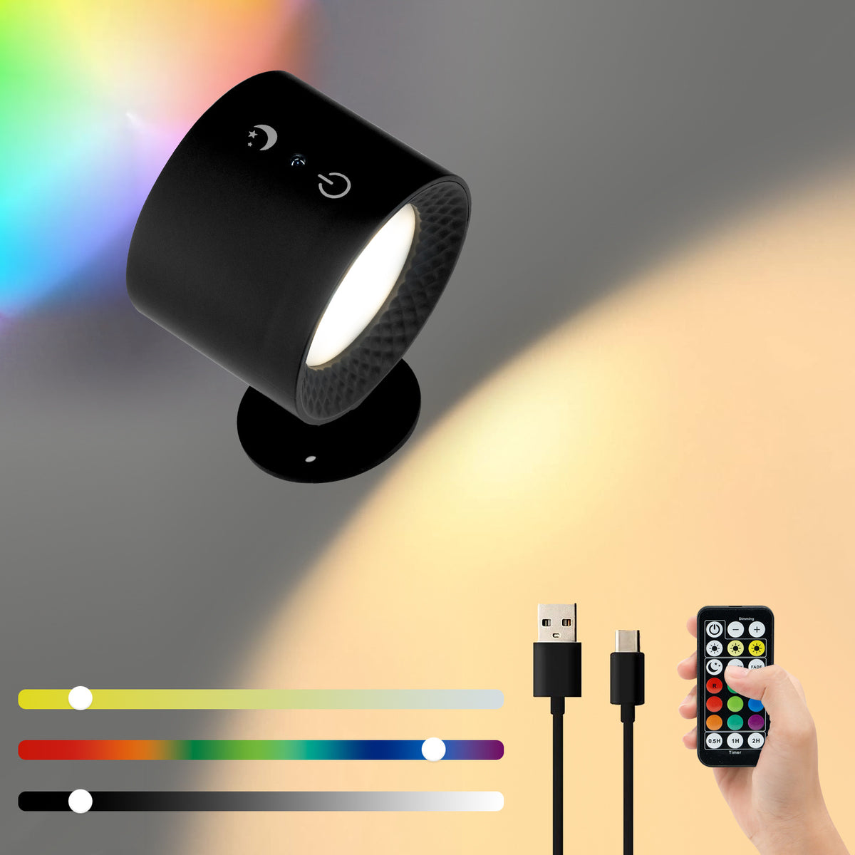 Magnetic wall lamp