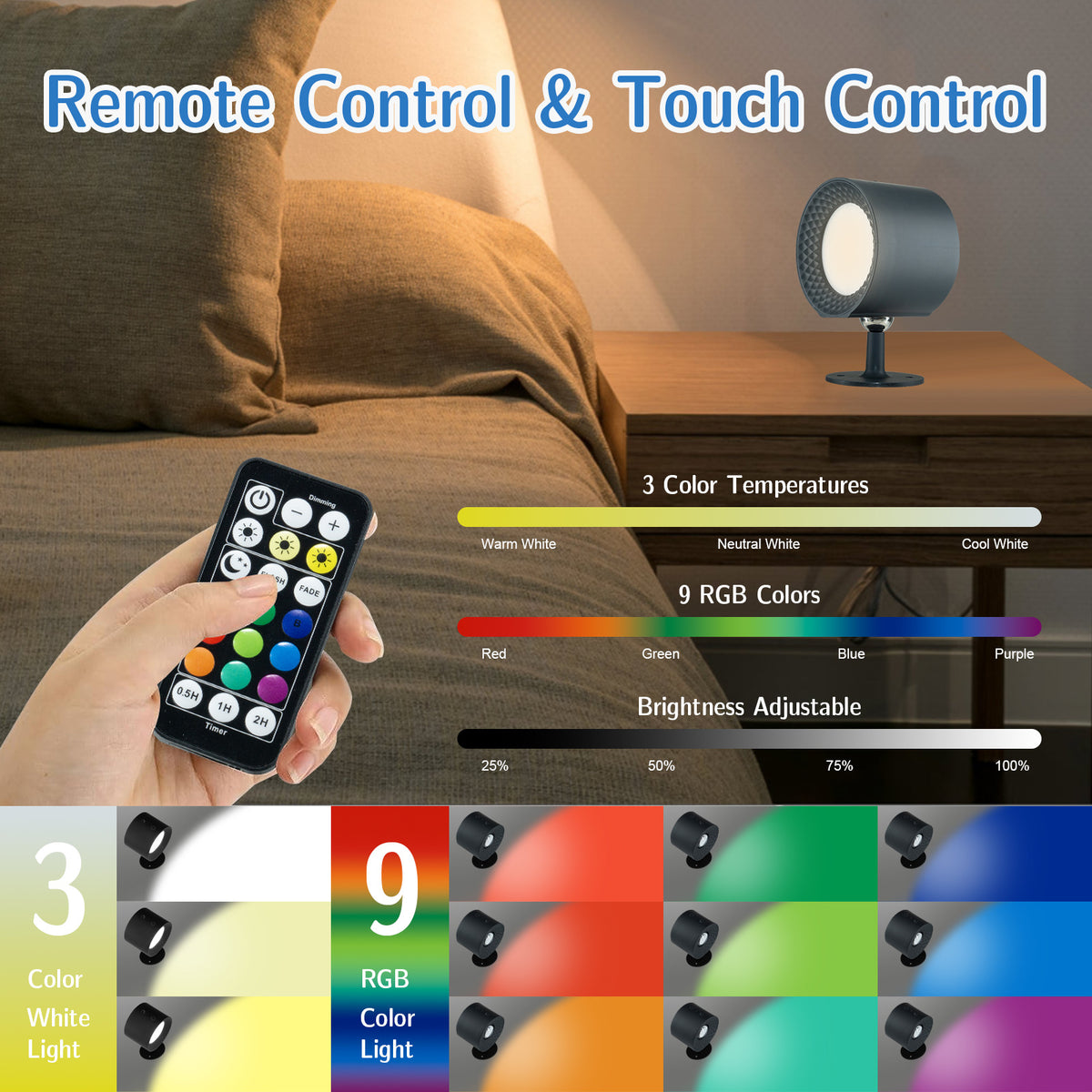 Magnetic wall lamp