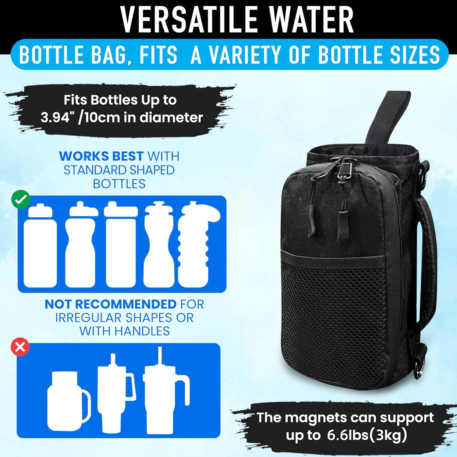 Magnetic Water Bottle Bag