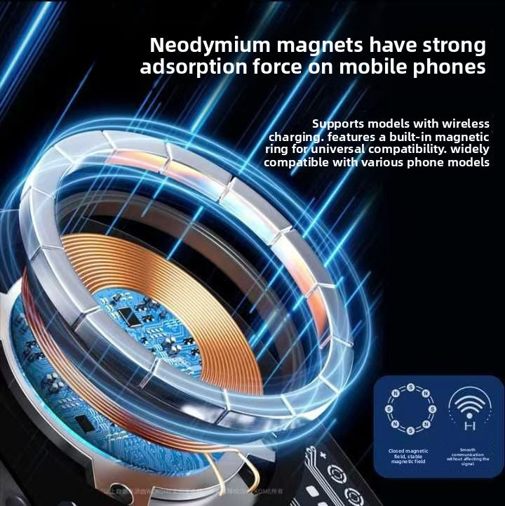 Magnetic Wireless Car Charger 15W Fast Charging Phone Holder